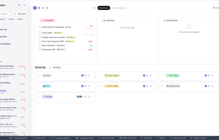 Task boards and messenger