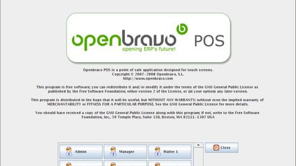 Openbravo POS screenshot 1