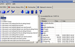 Empty Temp Folders screenshot 1