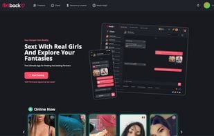 homepage of Flirtback.com