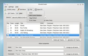 KAudioCreator screenshot 1