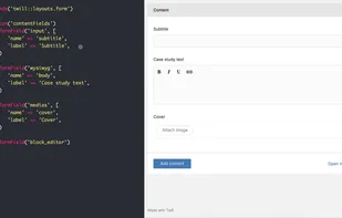 If you use Laravel, you already know Twill. It encourages you to write beautiful code without bloat while streamlining common functions.