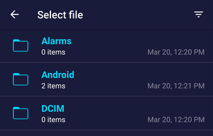 Send files to TV screenshot 1