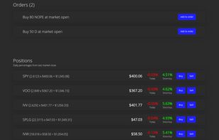 Positions page