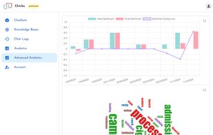 Overview of all chat service analytics 