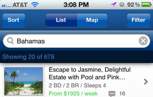 HomeAway screenshot 1