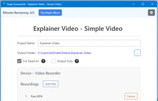 This is a simple example where I have one long video file from one device.  

You can have multiple devices for a project and multiple recordings per device.