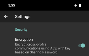 Inter Profile Sharing screenshot 3