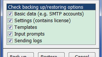 Back up/restore data