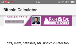 Bitcoin Calculator screenshot 2