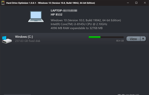 Hard Drive Optimizer screenshot 1