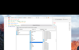 Browsing remote linux server over SSH to select the log file to view