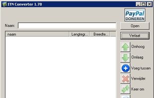 Main program screen