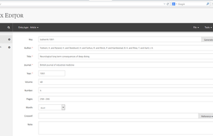 Main interface. List of entries to the left and details on the right. The list is searchable and reordable.