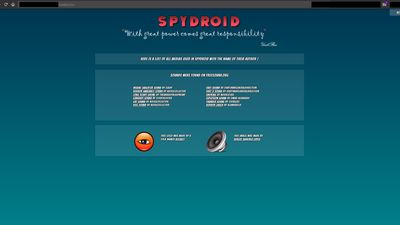 Screenshot Spydroid web interface 2