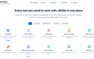 json swiss home page