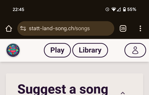 Upload your own songs