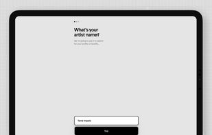 Type your artist name