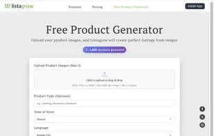 web tool: ai product generator
