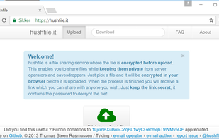 hushfile.it screenshot 1