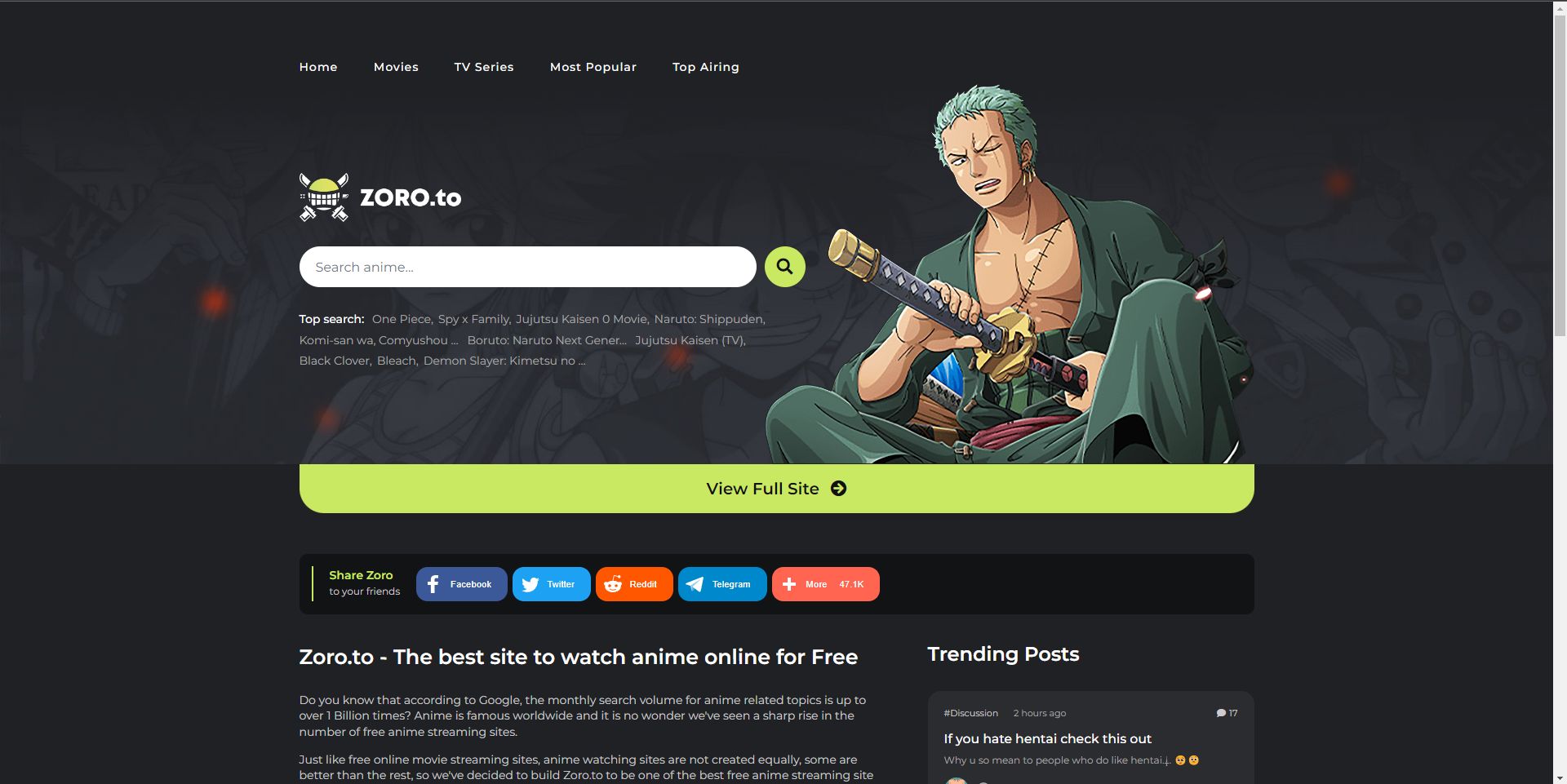 Zoro.to Alternatives: Top 10 Video Streaming Apps & Similar Websites