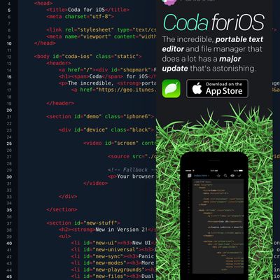 coda 2 editor coda 2 editor
