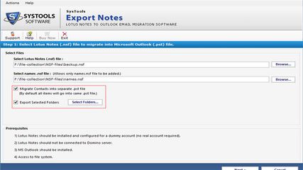 Migrate all Lotus Notes NSF files to Outlook