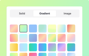 Backgrounds settings