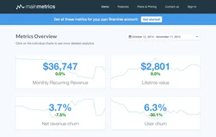 Mainmetrics screenshot 1