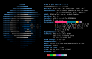 Onefetch screenshot 1