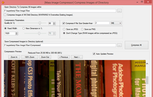 Mass Image Compressor screenshot 1