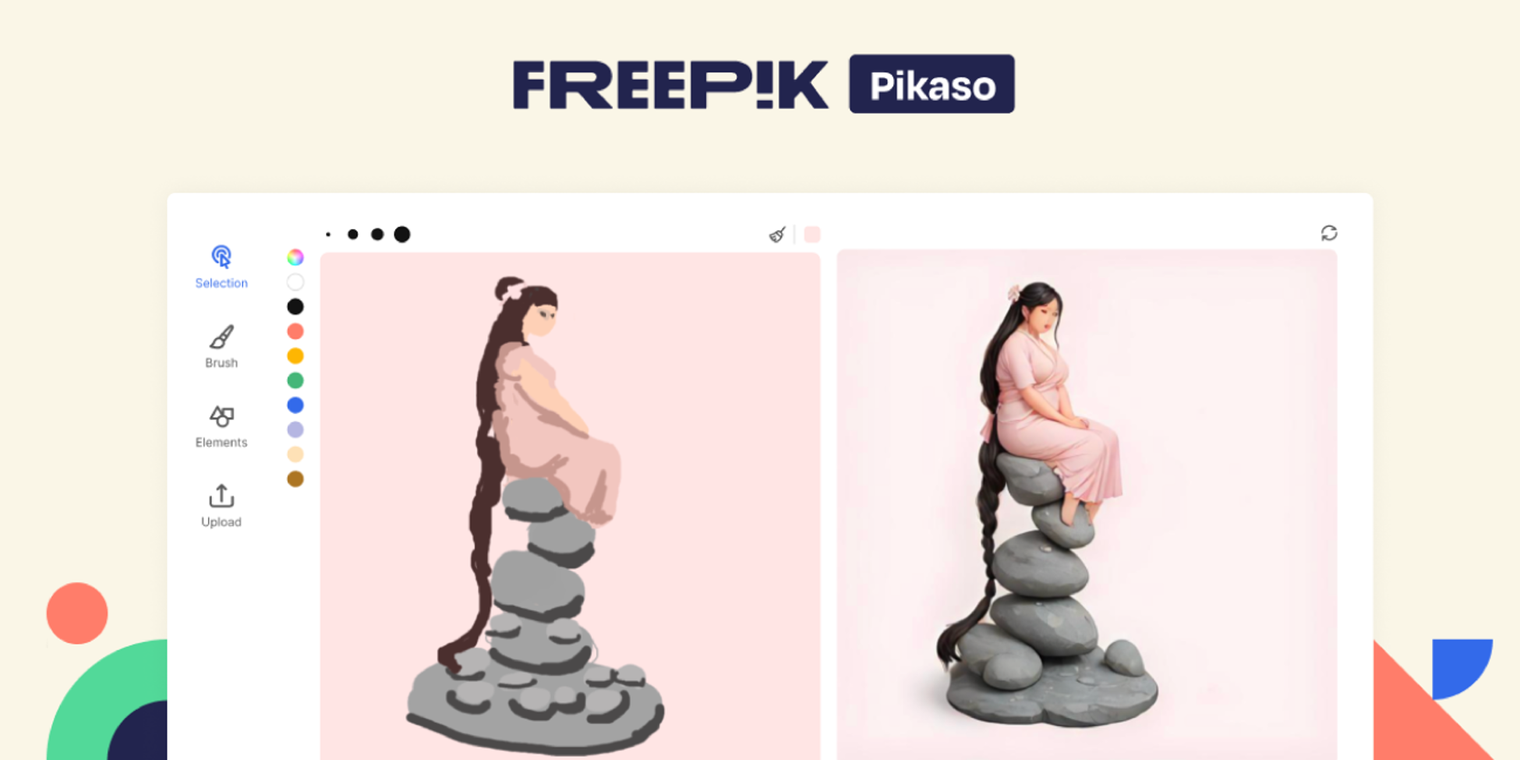 Freepik unveils Pikaso: a groundbreaking AI tool for real-time AI generation from doodles image