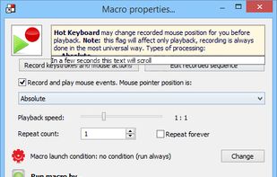 Macro editor