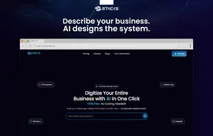 Describe your business to the AI, and it automatically builds the complete system for you.