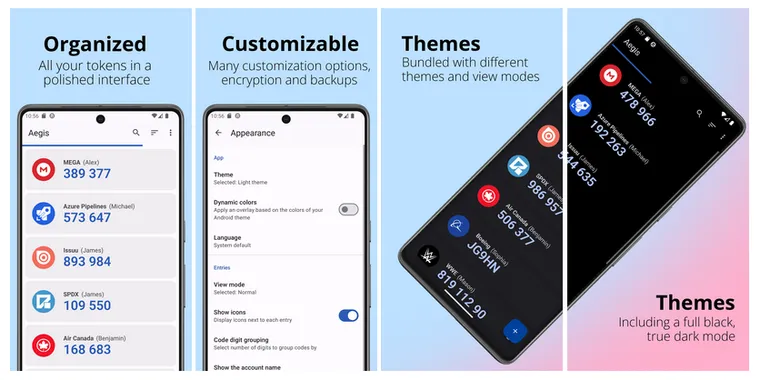 2FA app Aegis 3.4 brings haptic feedback, multi-group filters, and duplicate entry warning image