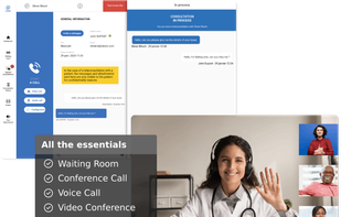Suited for a wide range of telehealth use cases
Our platform supports a broad spectrum of use cases, from traditional patient-to-doctor interactions via voice, video, chat, and file exchange, to more complex scenarios involving patient requests. This includes waiting room dispatching handled by multiple doctors, and calls that may include specialists, next of kin, or translators.