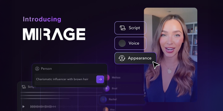 Captions launches Mirage Studio for AI-generated UGC videos with lifelike digital avatars image