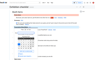 Set priorities and due dates