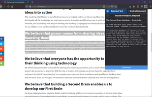 MarkDownload screenshot 1