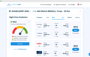 AirTrackBot screenshot 1