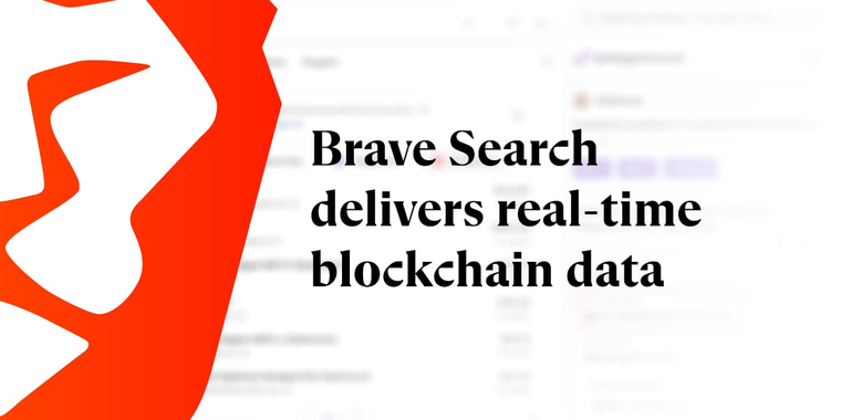 Brave Search adds real-time blockchain data résults with on-chain Ethereum address lookup image
