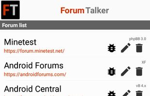 Website List (Main View)