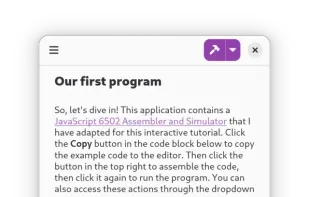 Learn 6502 Assembly screenshot 1