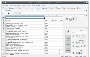 Calligra Sheets screenshot 1