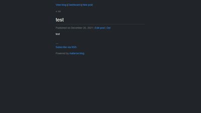 blog page
