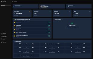 Example of dashboard with newly created FPL account.