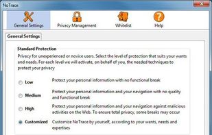 NoTrace screenshot 1