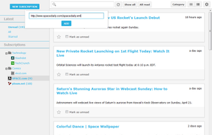 Sismics Reader screenshot 1