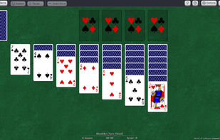 World of Solitaire open to Three Turn Klondike.