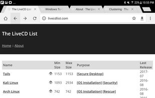 The LiveCD List screenshot 1